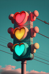 Love traffic light, Generative Ai