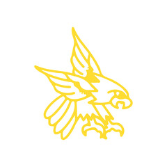 vector illustration of an eagle bird