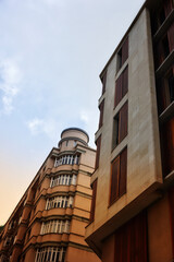 Low angle view of modern buildings in Las Palmas de Gran Canaria