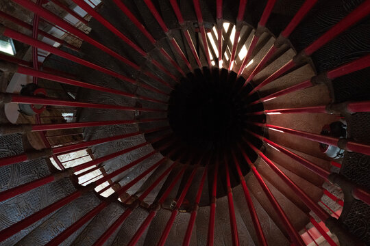 Red Spiral Staircase