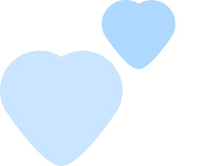 cute blue heart shape decoration