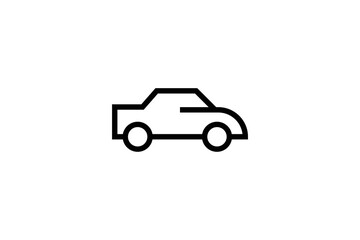 Minimal Awesome Creative Trendy Professional Car Icon Logo Design Template On White Background