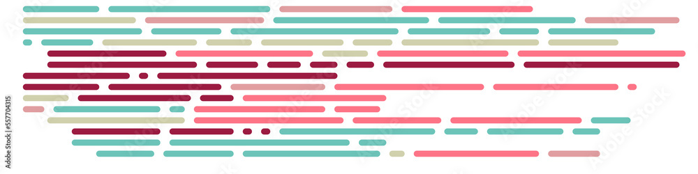 Wall mural code on screen vector illustration, flat cartoon coding lines simulation