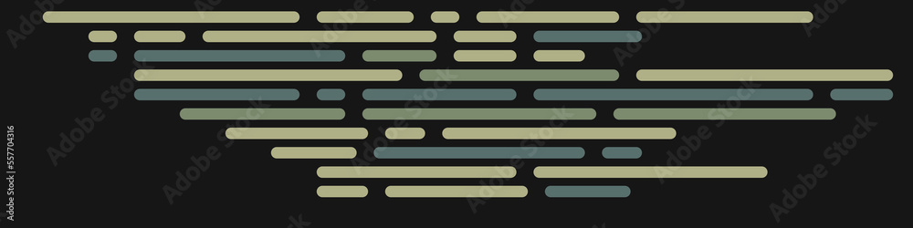 Wall mural code on screen vector illustration, flat cartoon coding lines simulation