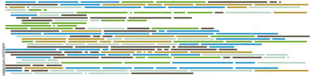 Wall mural code on screen vector illustration, flat cartoon coding lines simulation