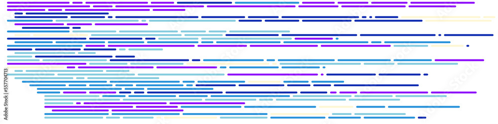Wall mural code on screen vector illustration, flat cartoon coding lines simulation