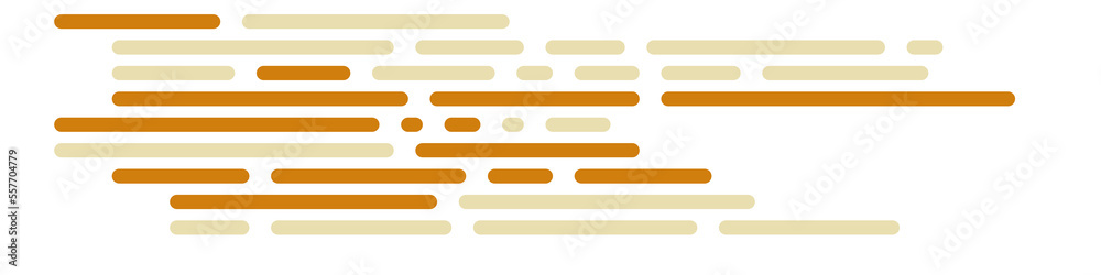 Wall mural code on screen vector illustration, flat cartoon coding lines simulation
