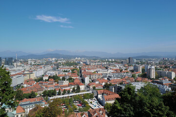 Fototapeta na wymiar panorama of city european
