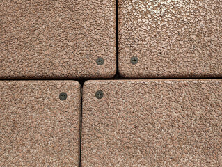 A close up view of textured pavement / footpath.