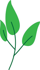 green leaf decoration