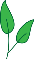 green leaf decoration