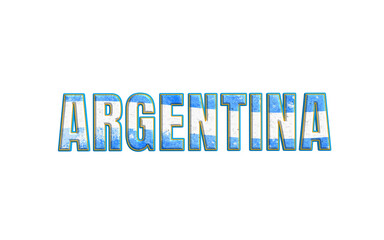 Argentina qatar world cup 2023 text banner cutout