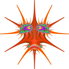 Spiky Bug in Orange