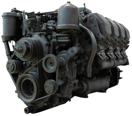 Diesel engine isolated 