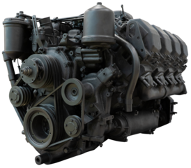Diesel engine isolated 