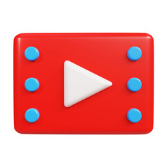video file folder document symbol icon 3d render design