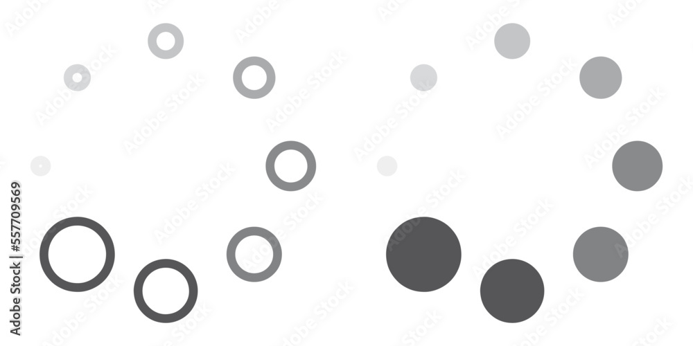 Poster ofvs295 outlinefilledvectorsign ofvs - loading load bar vector icon . circle dots sign . data transf