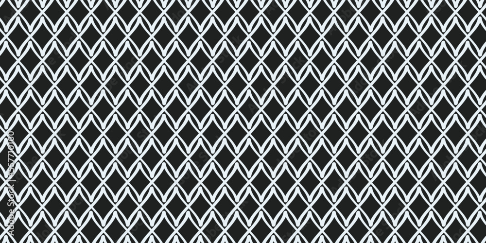 Aufkleber black and white texture from an ornate zigzag pattern. vector for seamless print and stylish interio