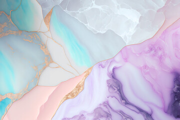 Pastel color texture with marble line elegant background. Gen Art