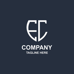 creative ej monogram logo design