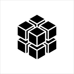 cube Icon. In Trendy Design Vector. vector illustration on white background