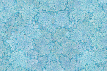 Fototapeta na wymiar White and blue snowflakes winter season background