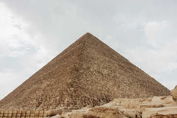 Fototapeta na wymiar The Great Pyramid of Giza, Khufu Pyramid