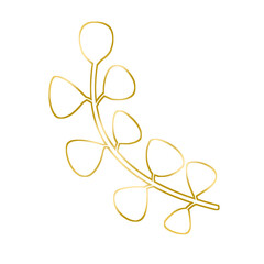 Gold Leaf Illustration