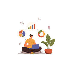 business Financial analysis concept