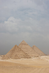 Fototapeta na wymiar The Pyramids of Giza. Egyptian Pyramids, an ancient wonder of the world