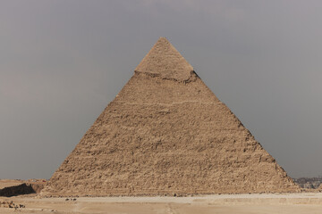 Fototapeta na wymiar Pyramid of Khafre Pyramid in Cairo, Egypt