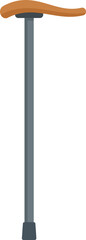 Wood walking stick icon. Flat illustration of Wood walking stick vector icon for web design isolated