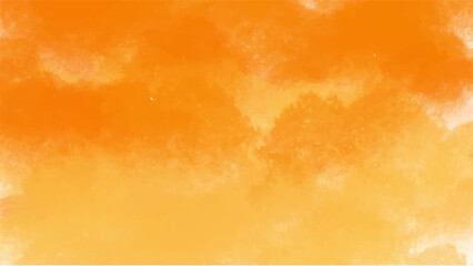 Orange watercolor background for textures backgrounds and web banners design