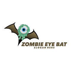 Obraz premium Zombie eye bat logo