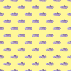 Seamless pattern of sky and clouds