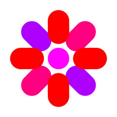 Abstract Shape Element on Transparent Background