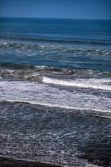 High tide and huge waves in the Atlantic Ocean, Morocco.