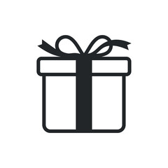 Gift Box Icon Vector Template