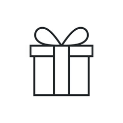 Gift Box Icon Vector Template