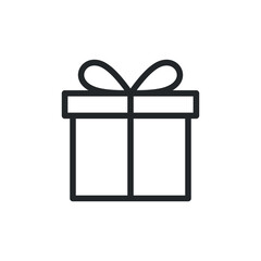 Gift Box Icon Vector Template