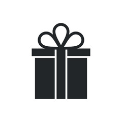 Gift Box Icon Vector Template