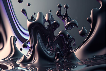 abstract black liquid background