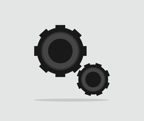 design about two gear icon