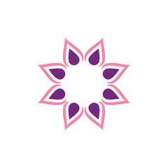 Abstract Flower Decoration Mandala Vector Logo Template