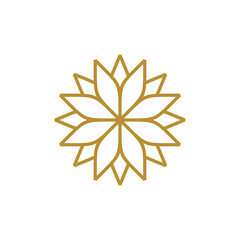 Abstract Flower Decoration Mandala Vector Logo Template