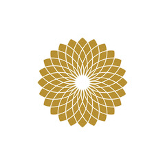 Abstract Flower Decoration Mandala Vector Logo Template