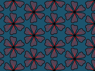 Fototapeta premium Flowers seamless pattern background.For fashion prints design