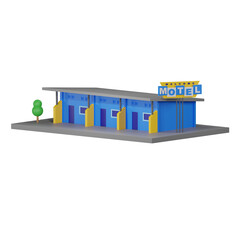 3D motel building 