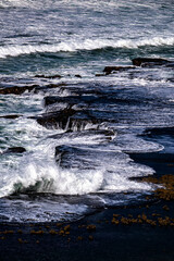 High tide and huge waves in the Atlantic Ocean, Morocco.