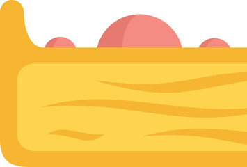 Cake slice icon. Flat illustration of Cake slice vector icon for web design isolated